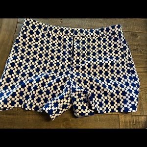 Banana Republic blue and white shorts